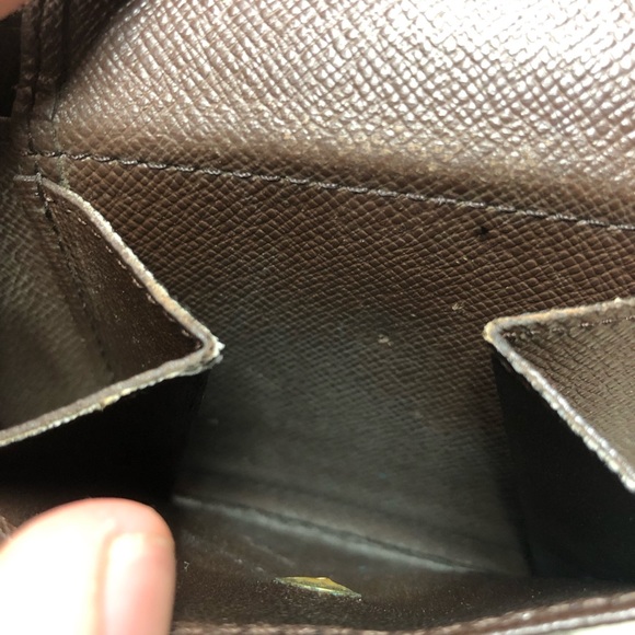 Louis Vuitton Damier Ebene Canvas Leather Marco Bifold Wallet - Picture 8 of 9